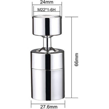 Solid Brass Faucet Aerators 360 Degree Rotation Dual Function Wide Angle Aerator (FM22)