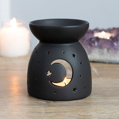 Something Different Mystical Moon Cut Out Oil Burner