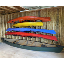 StoreYourBoard Omni 4 Kayak Storage Rack, Wall Mounted Indoor Garage Organizer, Holds up to 400 lbs.