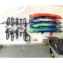 StoreYourBoard Omni 4 Kayak Storage Rack, Wall Mounted Indoor Garage Organizer, Holds up to 400 lbs.