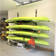 StoreYourBoard Omni 4 Kayak Storage Rack, Wall Mounted Indoor Garage Organizer, Holds up to 400 lbs.