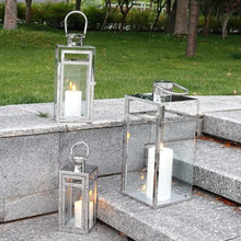 TRIROCKS Set of 3 Stainless Steel Decorative Lantern 48cm&38cm&30cm High Metal Hanging Lantern