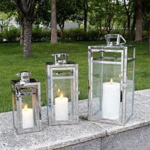 TRIROCKS Set of 3 Stainless Steel Decorative Lantern 48cm&38cm&30cm High Metal Hanging Lantern