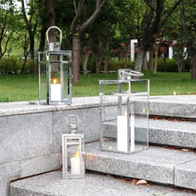 TRIROCKS Set of 3 Stainless Steel Decorative Lantern 48cm&38cm&30cm High Metal Hanging Lantern