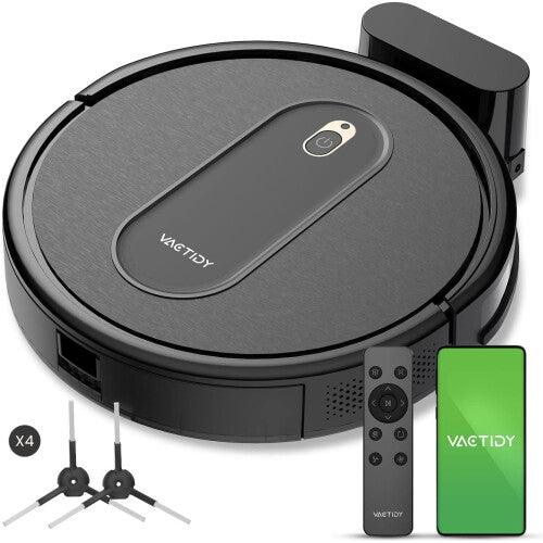 Vactidy Nimble T6 Robot Vacuum Cleaner, Strong Suction, Automatic Self-Charging Robotic Vacuum, WiFi/Alexa/App/SiRi/Remote Control Robotic Vacuum