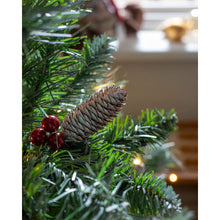 WeRChristmas Pre-Lit Scandinavian Blue Spruce Christmas Tree with 200 Chasing Warm LED Lights, 5 feet/1.5m