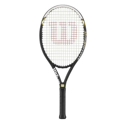 Wilson Hyper Hammer 5.3 Strung Tennis Racket (Black/White, 4 1/8)