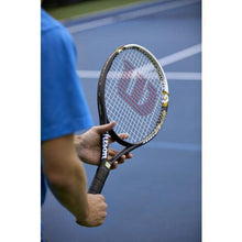 Wilson Hyper Hammer 5.3 Strung Tennis Racket (Black/White, 4 1/8)