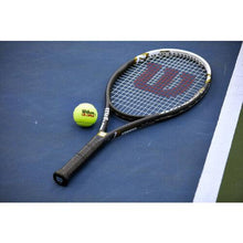 Wilson Hyper Hammer 5.3 Strung Tennis Racket (Black/White, 4 1/8)
