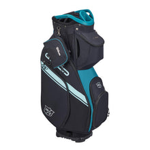 Wilson Staff Golf Bag, EXO II Cart Bag, Trolley Bag, For up to 14 Clubs, Black/Turquoise, 2.3 kg, WGB6650WM