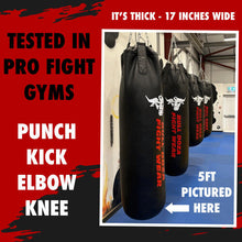 XL Tank Bull Doza Fight Wear Heavy-Duty Self-Fill Punching Bag – Punch Bag with Hanging Chains, Swivel, Carabiners – Boxing Bag (XL TANK 4FT)