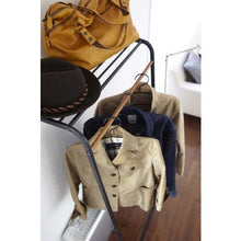 Yamazaki TOWER LEANING COAT HANGER WITH SHELF BK, black