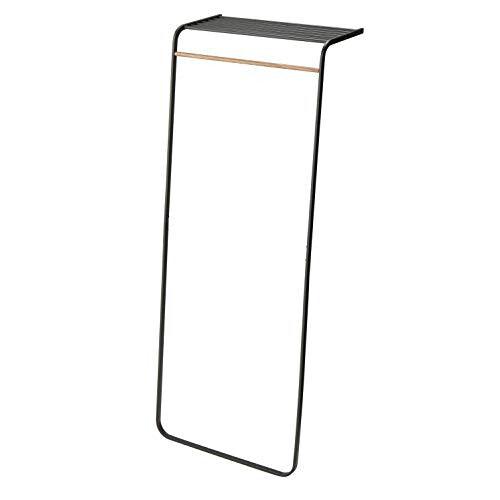 Yamazaki TOWER LEANING COAT HANGER WITH SHELF BK, black